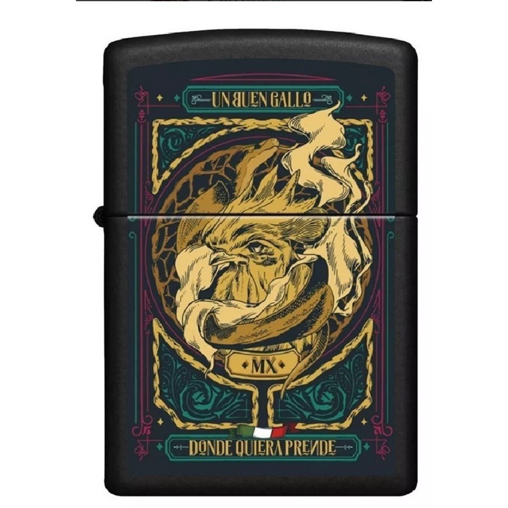 MZ218-MEX24 Encendedor Zippo Diseña Tu Mexico MZ218-MEX24 Un Buen Gallo