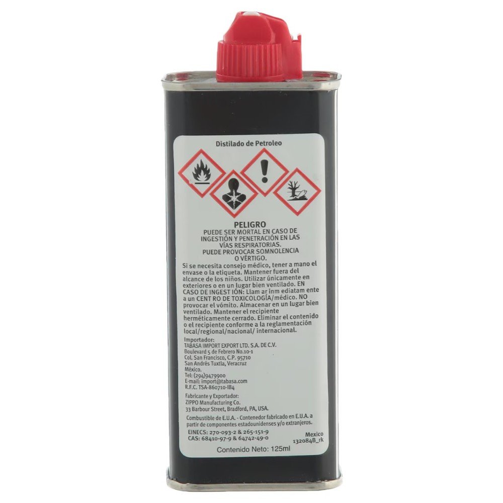 Bote de Liquido Zippo Para Encendedor 125 ml MZ3141 Para Encendedor