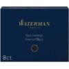 Cartucho para Pluma Fuente Waterman S0110850 Negro caja 8 piezas
