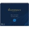 Cartucho para Pluma Fuente Waterman S0110860 Azul caja 8 piezas