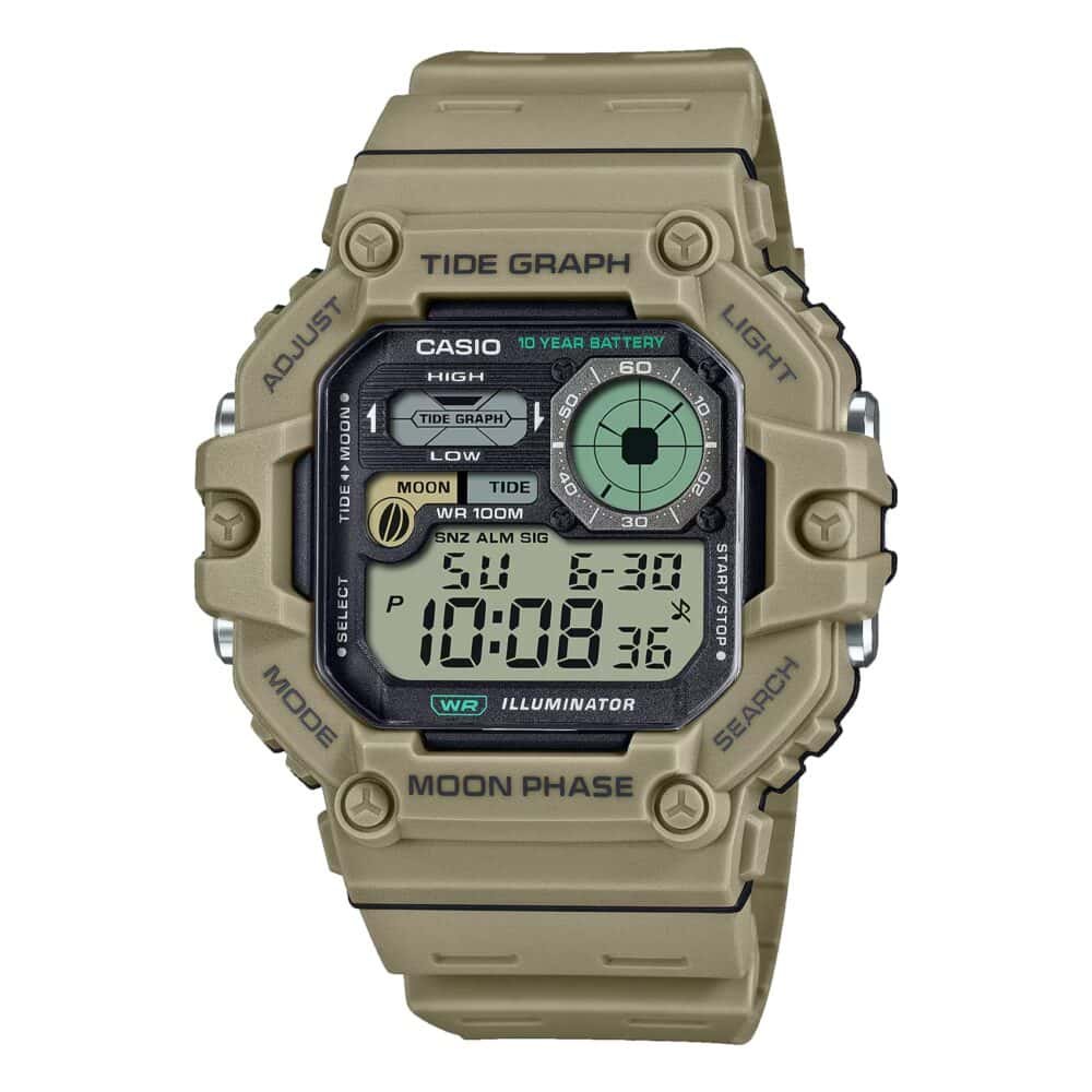 RELOJ CASIO WS-1700H-5AVCF GRÁFICO DE MAREAS Y FASES LUNARES