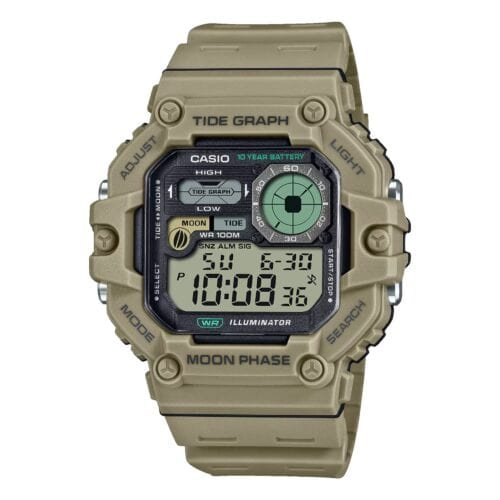 RELOJ CASIO WS-1700H-5AVCF GRÁFICO DE MAREAS Y FASES LUNARES